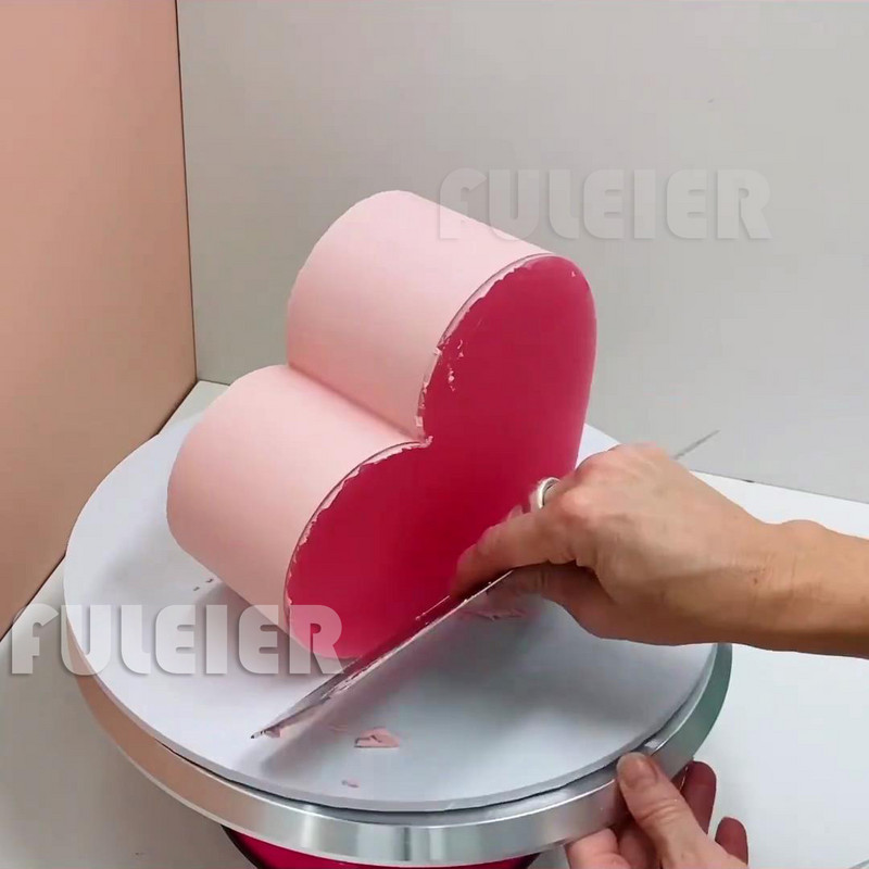 Sirds formas akrila kūku diski Caurspīdīgi Valentīna dienai DIY Art Tukša dēļa kūkas rīks Paplātes statīvs kūkas augšdaļas dekorēšanai