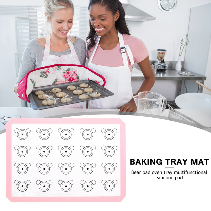 Nelipīgs silikona Macaron spilventiņš karstumizturīgs cepšanas paklājiņš cepeškrāsns loksnes oderējums stikla šķiedras velmēšanai mīklas paklājiņš cepumu konditorejas izstrādājumi