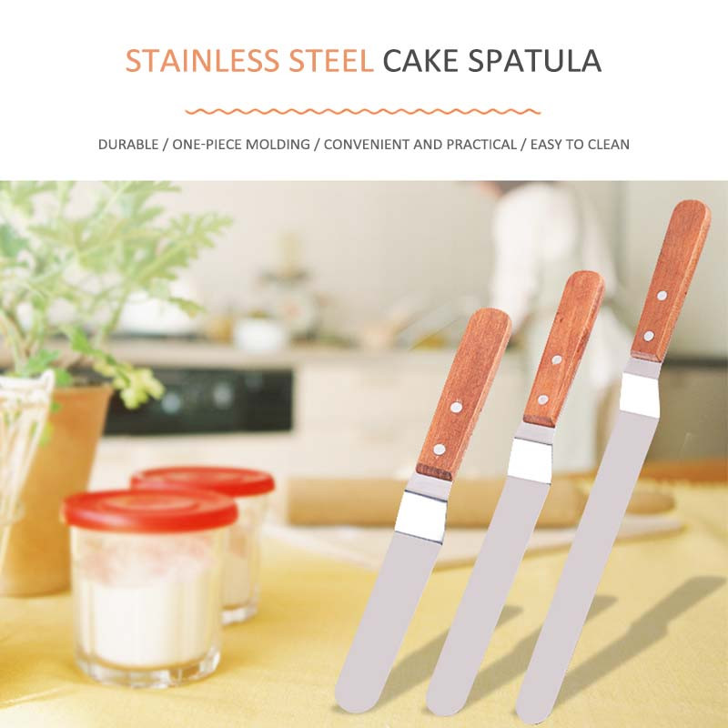 Spatulă portabilă pentru smântână Accesorii pentru unt pentru prăjituri Gadget de bucătărie Instrumente pentru decorarea prăjiturii Instrumente de patiserie și copt din oțel inoxidabil