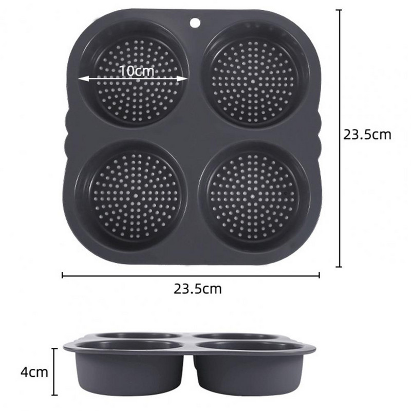 Hamburgeri kuklipann toiduklassi BPA-vaba silikoonvormi kuumuskindel nõudepesumasinas Ohutu Burgervormi küpsetuspanni köögitarvikud