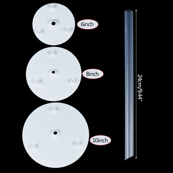 6/8/10 ιντσών Πολυστρωματική βάση για κέικ Πλαίσιο στήριξης για επιδόρπιο Στρογγυλό διαχωριστικό στήριγμα πασσάλων DIY Πίνακας υποστήριξης κέικ Εργαλεία ψησίματος κουζίνας