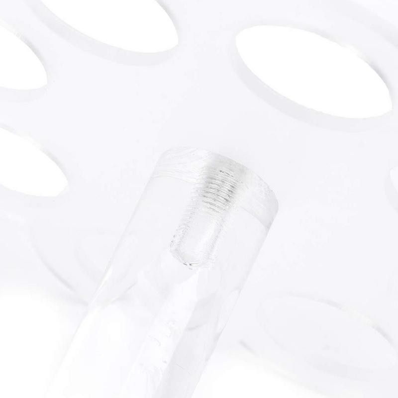 Konusa turētājs akrila vafeļu konusa displeja statīvs saldējuma konusa turētāja statīvs ar 8 caurumiem roku ruļļu suši popkorna statīvs priekš