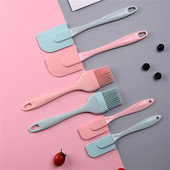 3 silikona karstumizturīgu skrāpju lāpstiņu komplekts mini silikona virtuves cepšanas lāpstiņa un otu komplekts ar pp rokturi