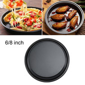 Nepiedegoša, DIY, bārbekjū picas pannas šķīvju trauku paplāte Veidņu cepšanas trauki Oglekļa tērauda cepšanas veidņu panna Virtuves piederumi