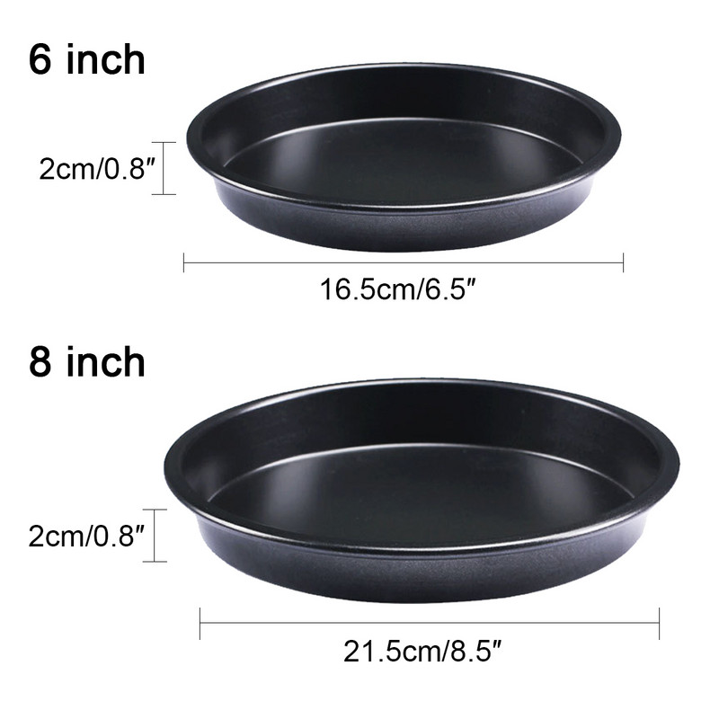 Nepiedegoša, DIY, bārbekjū picas pannas šķīvju trauku paplāte Veidņu cepšanas trauki Oglekļa tērauda cepšanas veidņu panna Virtuves piederumi