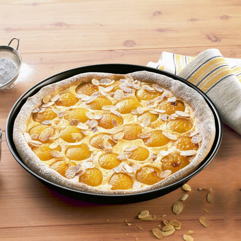 Nepiedegoša, DIY, bārbekjū picas pannas šķīvju trauku paplāte Veidņu cepšanas trauki Oglekļa tērauda cepšanas veidņu panna Virtuves piederumi