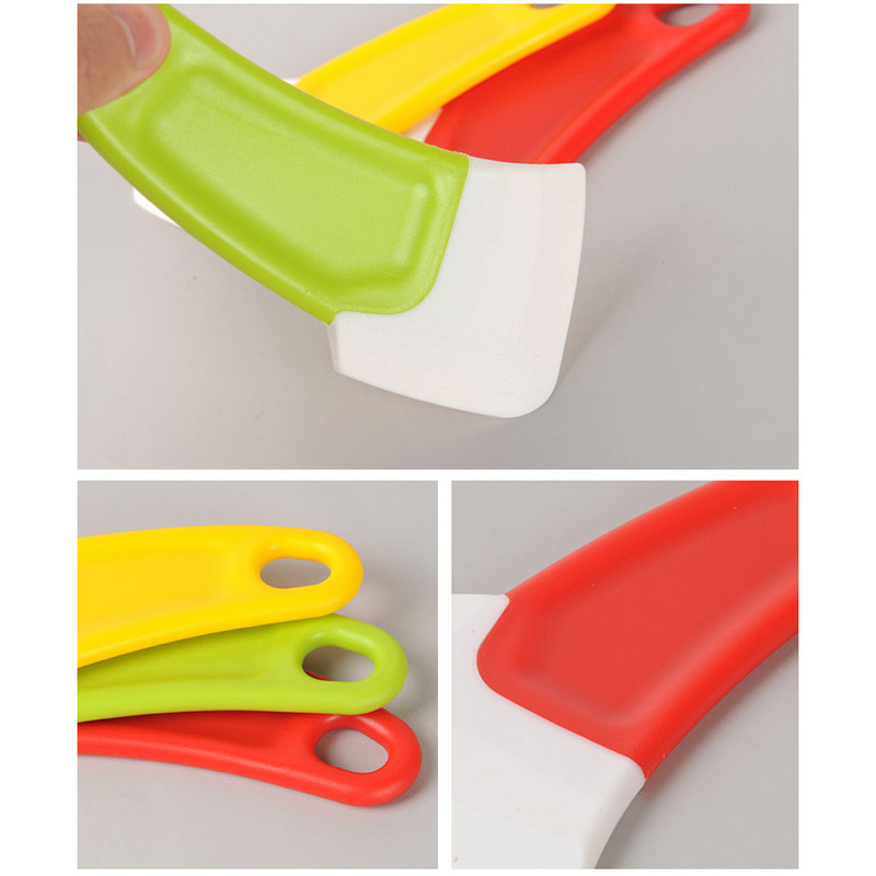 Silikona lāpstiņa Elastīgs āķa caurums Cepšanas skrāpis sabiezināts apmetuma rīks Virtuve Restorāns Desertu veikals Ēdienu gatavošana