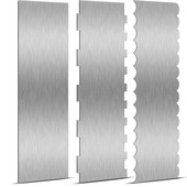 1 komad strugala za kolače od nehrđajućeg čelika dvostrani češalj za slastičarske rubove s uzorkom Glatkiji alati za ukrašavanje kolača za mousse kremu od maslaca