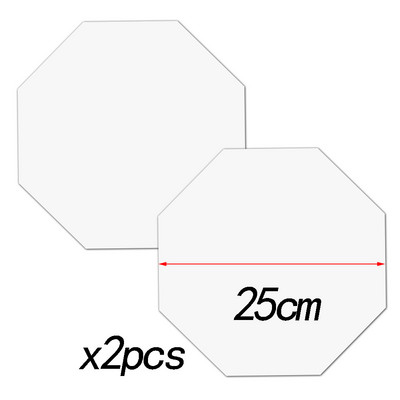 5/10/15/20/25 cm Nyolcszögű akril tortakorongok barkácsolás Art üres tábla tortaszerszám tálca állvány tortalap díszítő eszköz
