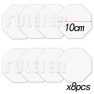 5/10/15/20/25 cm Nyolcszögű akril tortakorongok barkácsolás Art üres tábla tortaszerszám tálca állvány tortalap díszítő eszköz