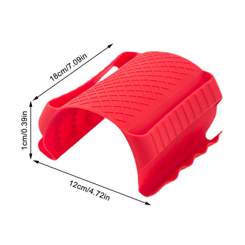 Silikona cepeškrāsns siltuma vairogs Silikona pretpiedeguma skavas Cepeškrāsns cimdi Saspiežamie dūraiņi Gatavošanas katlu turētājs karstām pannām Katli grauzdiņš maize