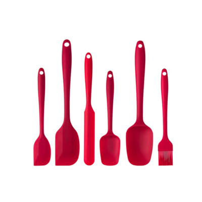 6-dijelni set silikonskih lopatica za hranu Neljepljive lopatice otporne na toplinu Okretač za kuhanje Pečenje Miješanje Alati za pečenje
