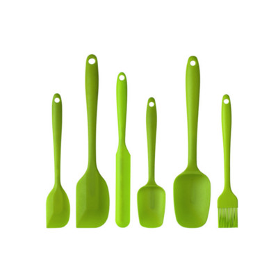 6-dijelni set silikonskih lopatica za hranu Neljepljive lopatice otporne na toplinu Okretač za kuhanje Pečenje Miješanje Alati za pečenje