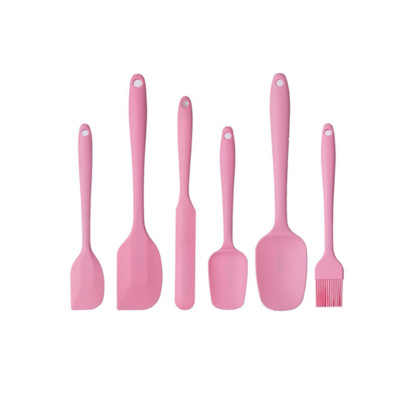 6-dijelni set silikonskih lopatica za hranu Neljepljive lopatice otporne na toplinu Okretač za kuhanje Pečenje Miješanje Alati za pečenje