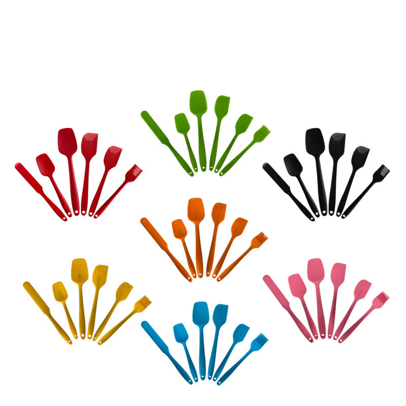 6-dijelni set silikonskih lopatica za hranu Neljepljive lopatice otporne na toplinu Okretač za kuhanje Pečenje Miješanje Alati za pečenje