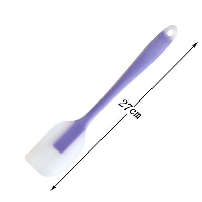 2 S/L méretű krémkaparó integrált magas hőmérsékletű süteménykrém szilikon kaparó áttetsző fejű spatula sütőeszköz tortaszerszám