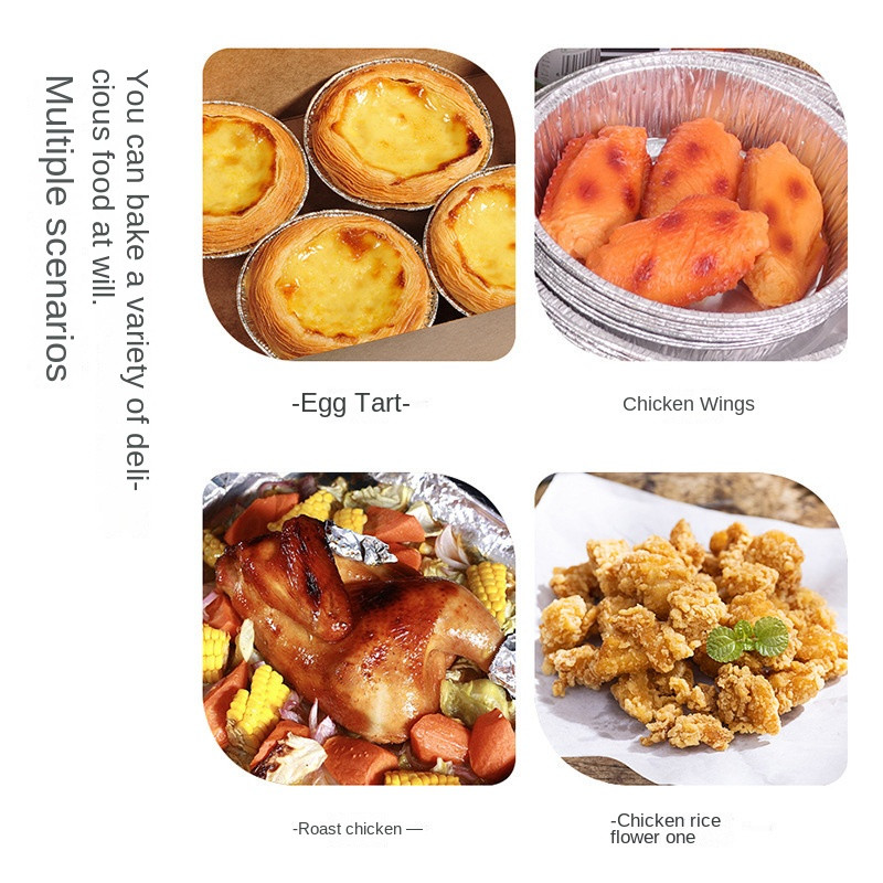 10 gab. Eļļas folija, skārda gaisa fritieris