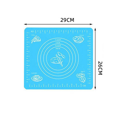 Silikona mīklas mīcīšanas paklājs Virtuves cepešpaklājs Mīklas paliktņi Rīki Lokšņu piederumi Ēdienu gatavošana Kūkas konditorejas izstrādājumi Pica kūku mīklas automāts