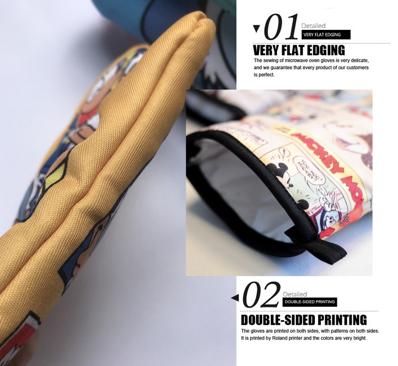 Ziemassvētku cepeškrāsns dūraiņi Poliestera cepeškrāsns piedurknes jauks kaķis virtuve mikroviļņu krāsns cimds katliņa turētājs Mājas cepšanas rīki sarkani izolācijas cimdi