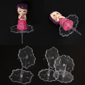 YOMDID 20db praktikus tortaállványok díszítő alsó konzol átlátszó műanyag fondant csokoládétartók konyhai kiegészítők