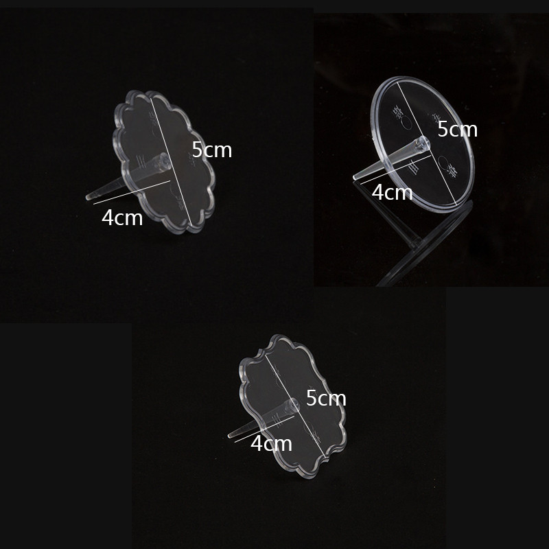 YOMDID 20db praktikus tortaállványok díszítő alsó konzol átlátszó műanyag fondant csokoládétartók konyhai kiegészítők