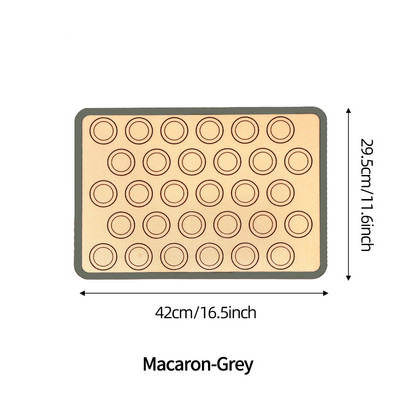 1 KOM Silikonska podloga za pečenje Macaron Neljepljiva silikonska podloga Posude i motalice za kolače s makaronima Alati za izradu kolača