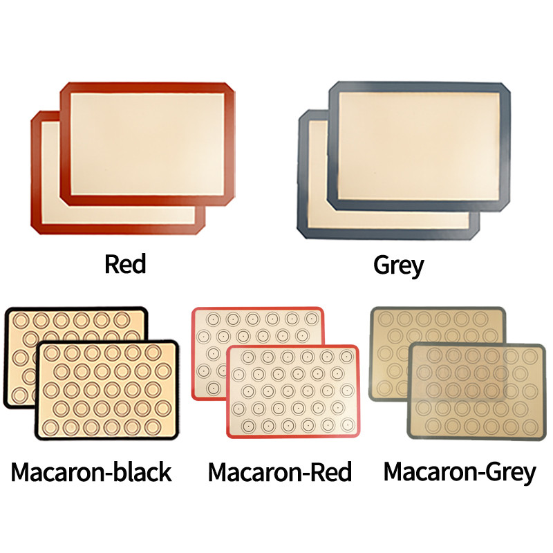 1 gab. Silikona makarona cepešpaklājs, nelipīgs silikona pārklājums cepšanai un rullēšanai makaronu konditorejas izstrādājumu cepumu kūkas gatavošanas rīki