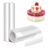 10M acetāta plēves uzpūtenis kūkas caurspīdīga ieskaujošā plēve kūkas dekorēšanai.