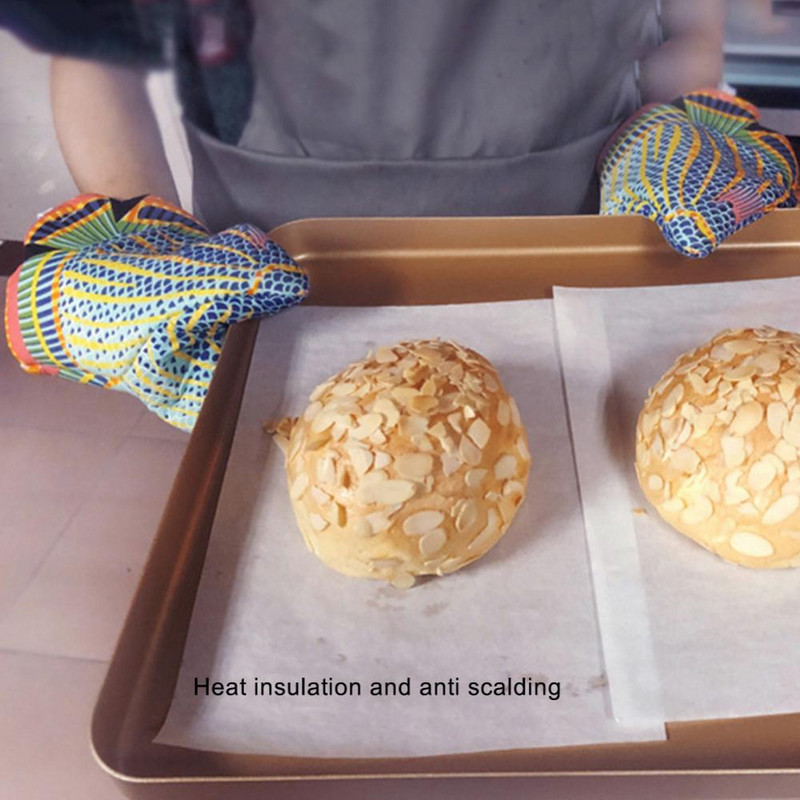 Virtuves cimds 1Gb Pretpiedeguma krāsains cepeškrāsns dūrainis Cepeškrāsns dūrainis Zivju forma Neslīdošs cepeškrāsns dūrainis