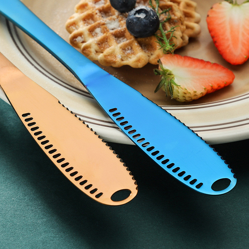 1 gab. Nerūsējošā tērauda sviesta nazis siera deserta ievārījuma krējuma naži Piederumi Galda piederumi Deserta rīki Brokastu rīks