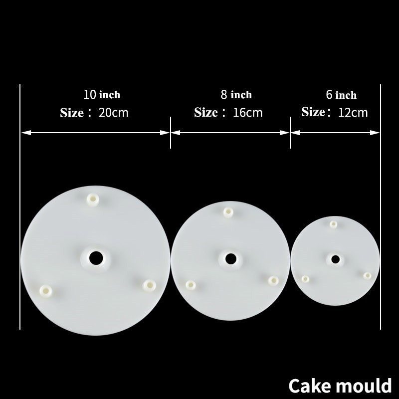 Daudzslāņu kūkas atbalsta salmu rāmis statīvi Veidnes apaļa balsts starplikas pāļu kronšteins virtuve DIY kūkas dekors konditorejas izstrādājumi