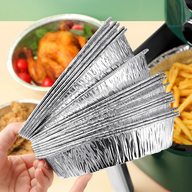 20db eldobható alufóliás sütőpoharak Tojásos torta serpenyő cupcake tok kátrányos tortaforma sütőedények ónos barbecue fűszerpohárral