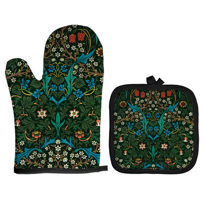 Amerikāņu ilustrācija, mikroviļņu krāsns cimds, pods, cimdi, virtuves pods, paklājs