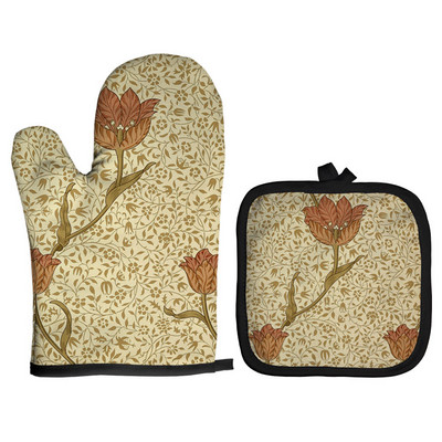 Amerikāņu ilustrācija, mikroviļņu krāsns cimds, pods, cimdi, virtuves pods, paklājs