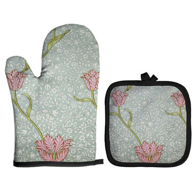 Amerikāņu ilustrācija, mikroviļņu krāsns cimds, pods, cimdi, virtuves pods, paklājs