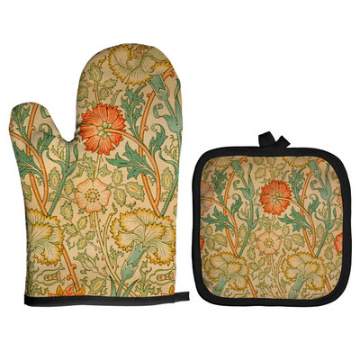 Amerikāņu ilustrācija, mikroviļņu krāsns cimds, pods, cimdi, virtuves pods, paklājs