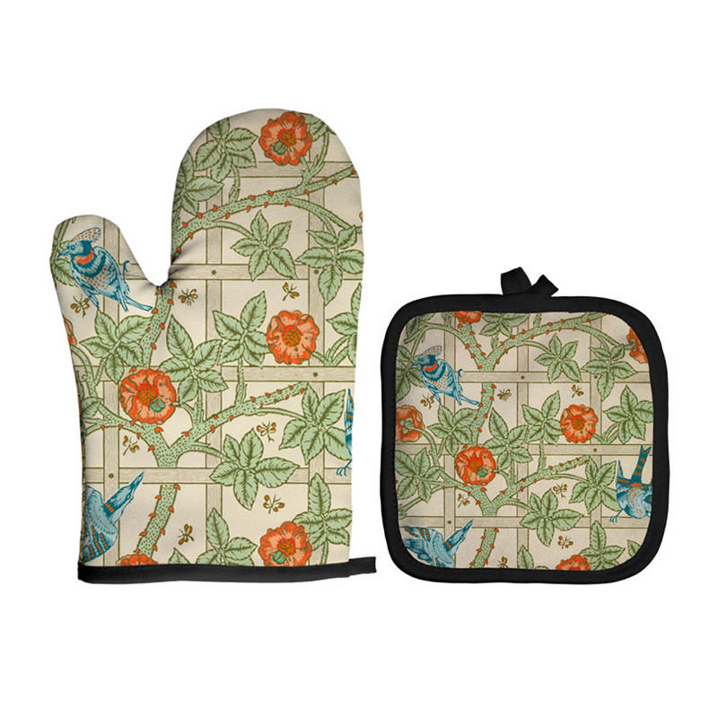 Amerikāņu ilustrācija, mikroviļņu krāsns cimds, pods, cimdi, virtuves pods, paklājs