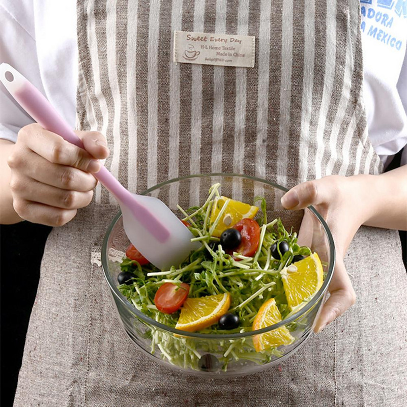 Virtuves silikona lāpstiņa Caurspīdīga mīklas gatavošanai Skrāpējamais krēms Karstumizturīgi trauki Cepšanai Kūku Ota Instrumenti Mīklas izstrādājumi