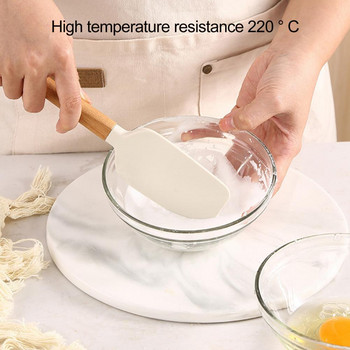 Крем шпатула Подходящо за съдомиялна машина Леко печене Домакинска силиконова шпатула Скрепер Кухненски джаджи