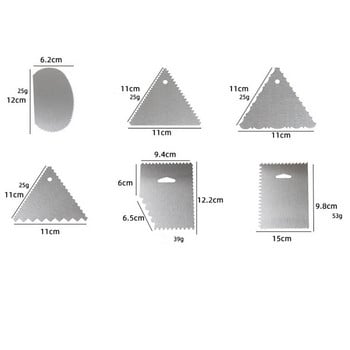 Скрепер за торта шпатула Инструменти за декориране За печене на кухня Аксесоари за сладкиши и пекарни Комплекти джаджи инструменти Съдове за печене Съдове