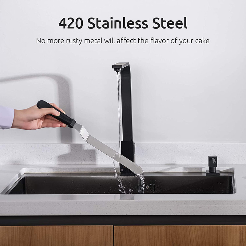 6/8/10-tolline koogikreemi nuga Spaatel roostevabast terasest kaabits DIY kooki siledam glasuur Glasuurimääre kondiitritooted koogi kaunistamiseks