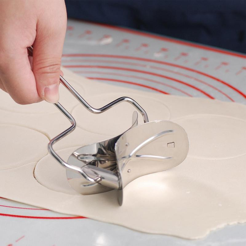 Koldūnų formelės „Empanada“ presas su rankena tešlos apskritimo voleliu virtuvės konditerijos pyragas „Ravioli“ makaronų kepimo mašinos įrankio priedai