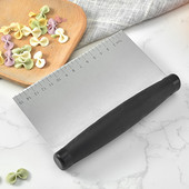 Picos pjaustytuvas nerūdijančio plieno tešlos pjaustytuvas su liniuote tešlos grandikliu makaronų tešlos duonai