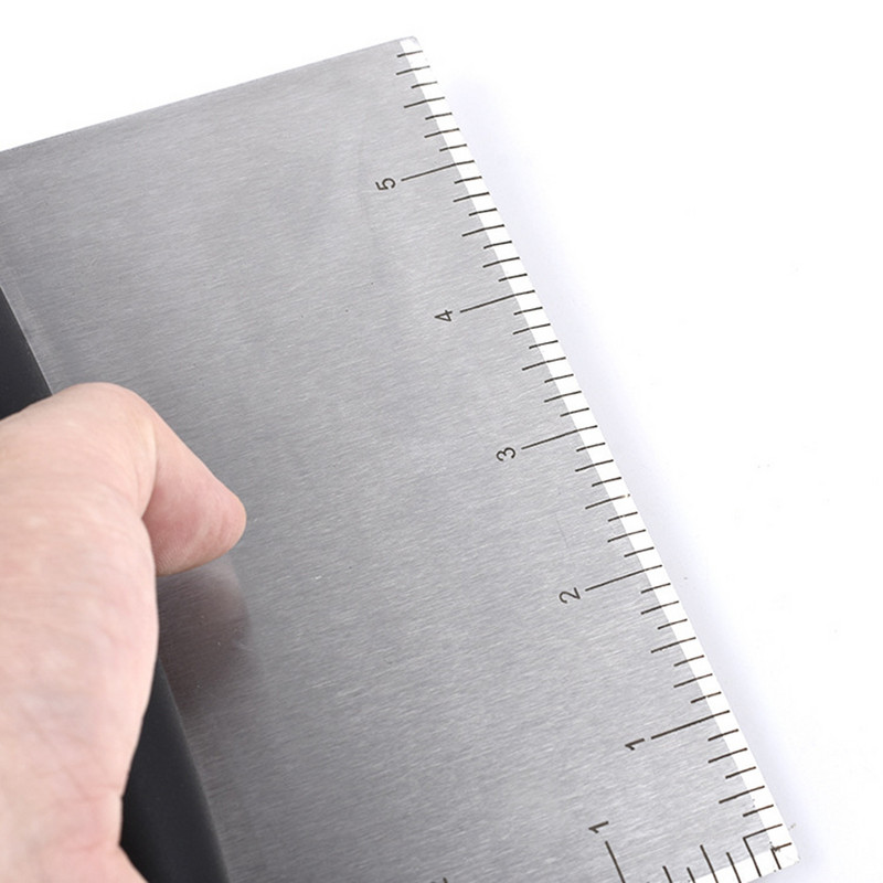 Picos pjaustytuvas nerūdijančio plieno tešlos pjaustytuvas su liniuote tešlos grandikliu makaronų tešlos duonai