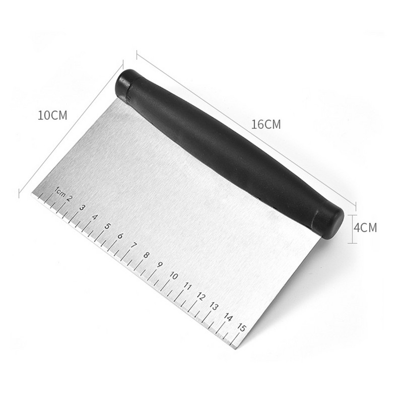 Picos pjaustytuvas nerūdijančio plieno tešlos pjaustytuvas su liniuote tešlos grandikliu makaronų tešlos duonai