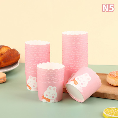 50Gb Wave Print Cupcake papīra krūzes Svītrainas kūku krūzes Cepšanas veidne kāzām Baby Shower Ziemassvētku ballītes dekorēšanas piederumi