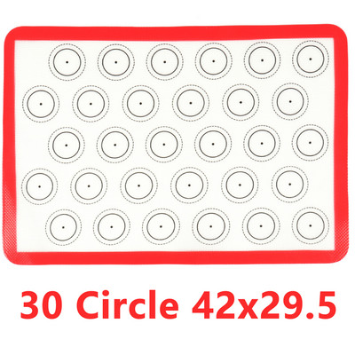 Silikona cepšanas paklāji konditorejas izstrādājumu loksnes, nepiedegošas cepeškrāsns loksnes maizes rīks cepumiem maizei Makarons virtuves trauki