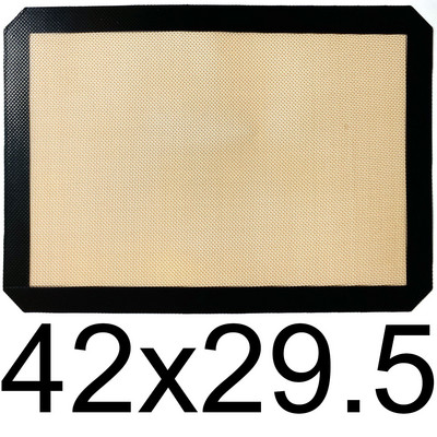 Silikona cepšanas paklāji konditorejas izstrādājumu loksnes, nepiedegošas cepeškrāsns loksnes maizes rīks cepumiem maizei Makarons virtuves trauki