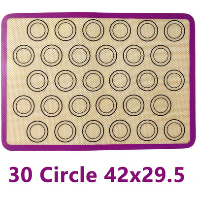 Silikona cepšanas paklāji konditorejas izstrādājumu loksnes, nepiedegošas cepeškrāsns loksnes maizes rīks cepumiem maizei Makarons virtuves trauki