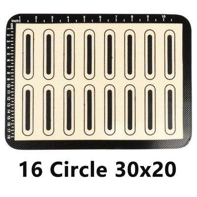 Silikona cepšanas paklāji konditorejas izstrādājumu loksnes, nepiedegošas cepeškrāsns loksnes maizes rīks cepumiem maizei Makarons virtuves trauki